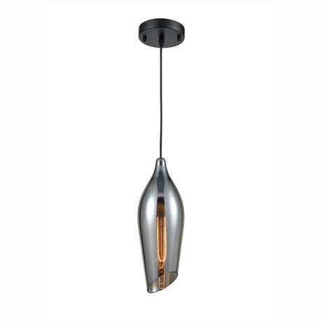 Brick Lane Colombo Single Pendant Smoked Glass –  from Amos Lighting + Home