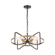 Brick Lane Dunstan Chandelier Dark Bronze and Brushed Brass –  from Amos Lighting + Home