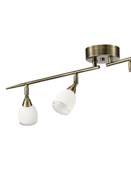 Brick Lane Edged 4 Bar Spotlight Antique Bronze –  from Amos Lighting + Home