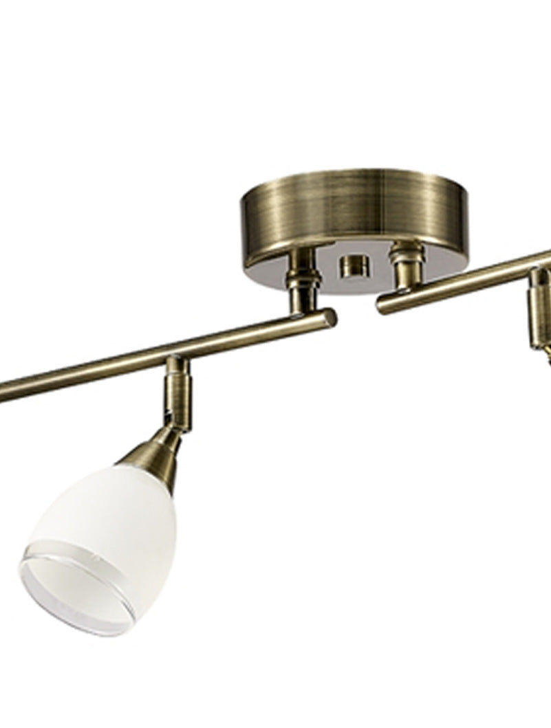 Brick Lane Edged 4 Bar Spotlight Antique Bronze –  from Amos Lighting + Home