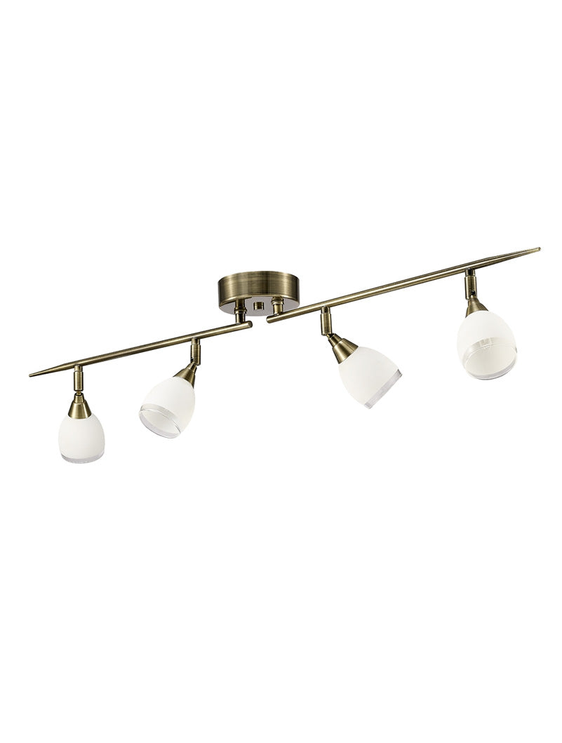 Brick Lane Edged 4 Bar Spotlight Antique Bronze –  from Amos Lighting + Home