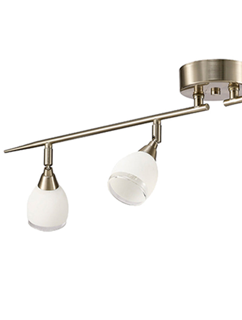 Brick Lane Edged 4 Bar Spotlight Satin Nickel –  from Amos Lighting + Home