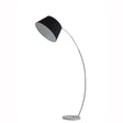 Brick Lane Extendable Arc Floor Lamp White Marble Base with Black Shade –  from Amos Lighting + Home