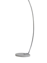 Brick Lane Extendable Arc Floor Lamp White Marble Base with Grey Shade –  from Amos Lighting + Home