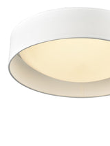 Brick Lane Flush Drum Ceiling Light White –  from Amos Lighting + Home