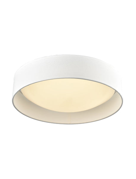 Brick Lane Flush Drum Ceiling Light White –  from Amos Lighting + Home