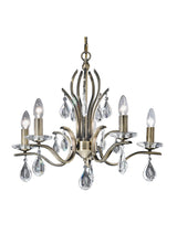 Brick Lane Gem 5 Light Chandelier Antique Bronze –  from Amos Lighting + Home