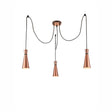 Brick Lane Gladstone 3 Light Cluster Pendant Satin Copper –  from Amos Lighting + Home