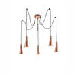 Brick Lane Gladstone 5 Light Cluster Pendant Satin Copper –  from Amos Lighting + Home