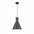 Brick Lane Gladstone Conical Pendant Satin Black –  from Amos Lighting + Home