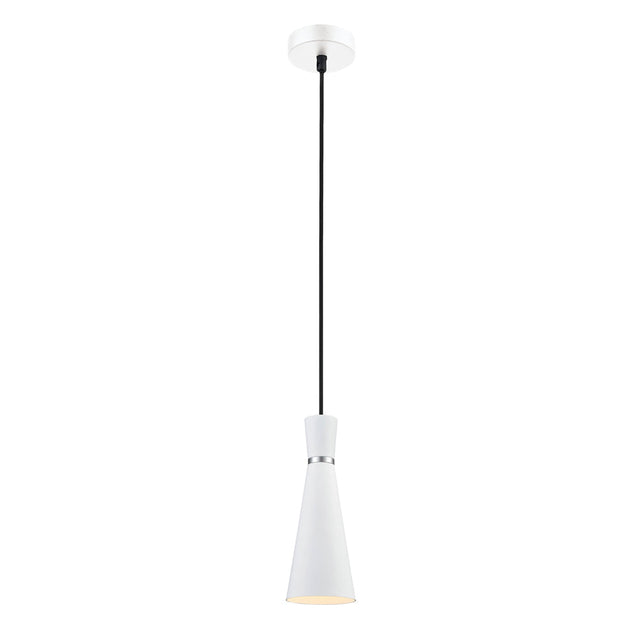 Brick Lane Gladstone Slimline Pendant Satin White –  from Amos Lighting + Home