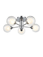 Brick Lane Globe 5lt Flush Ceiling Light Polished Chrome –  from Amos Lighting + Home