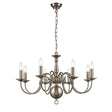 Brick Lane Goldsmith 8 Light Chandelier Pewter –  from Amos Lighting + Home