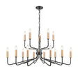 Brick Lane Henry 15 Light Chandelier Dark Antique Bronze –  from Amos Lighting + Home