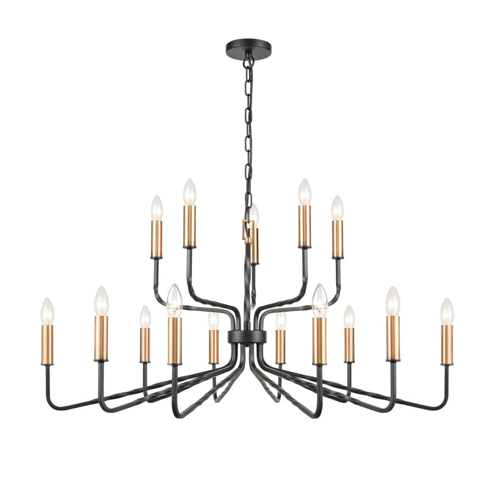 Brick Lane Henry 15 Light Chandelier Dark Antique Bronze –  from Amos Lighting + Home