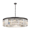 Brick Lane Highclere Matt Black Chandelier 12 Light –  from Amos Lighting + Home