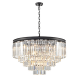 Brick Lane Highclere Matt Black Chandelier 27 Light –  from Amos Lighting + Home