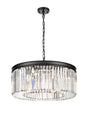 Brick Lane Highclere Matt Black Chandelier 8 Light –  from Amos Lighting + Home