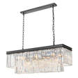 Brick Lane Highclere Matt Black Chandelier Bar Pendant Light –  from Amos Lighting + Home