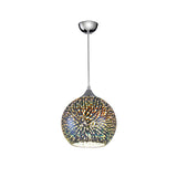 Brick Lane Illusion Multi Coloured Pendant Polished Chrome –  from Amos Lighting + Home