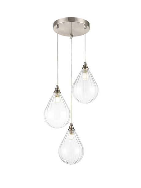 Brick Lane Katy 3lt Cluster Pendant Copper, Smoke, Amber or Clear –  from Amos Lighting + Home