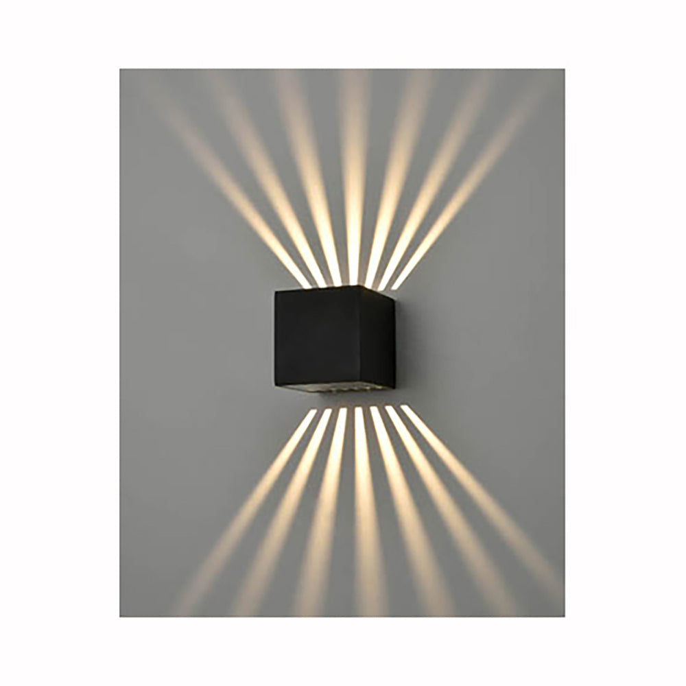 Brick Lane Maze Outdoor LED Wall Light Matt Black IP54 –  from Amos Lighting + Home