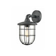 Brick Lane Purvis Outdoor Wal Light Charcoal with Cage IP44 –  from Amos Lighting + Home