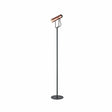 Brick Lane Ranwell LED Reading Floor Lamp Black and Copper –  from Amos Lighting + Home