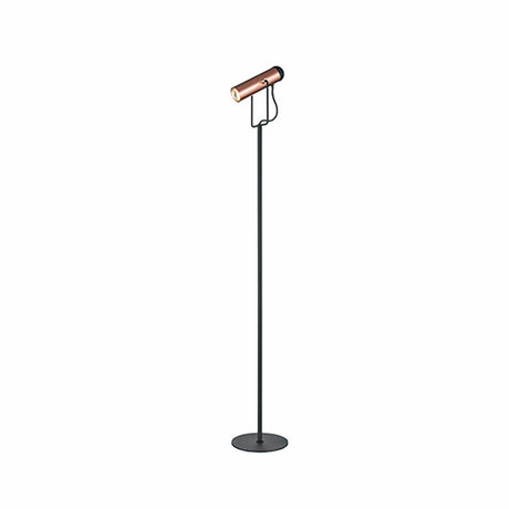 Brick Lane Ranwell LED Reading Floor Lamp Black and Copper –  from Amos Lighting + Home