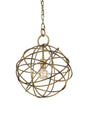 Brick Lane Sphere Single Ironwork Pendant Old Gold –  from Amos Lighting + Home