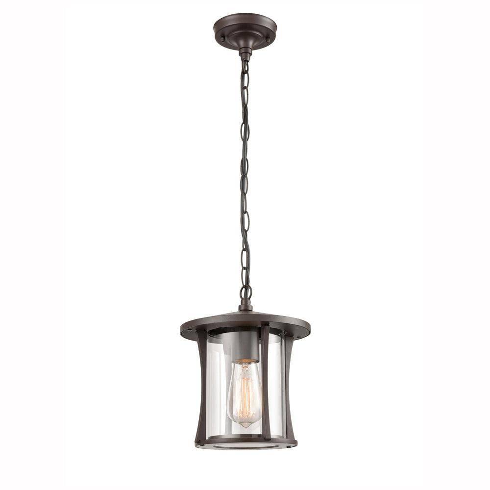 Brick Lane Symons Outdoor Lantern Brown IP44 –  from Amos Lighting + Home