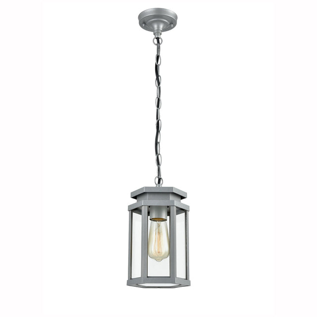 Brick Lane Torrens Outdoor Lantern Silver Grey IP44 –  from Amos Lighting + Home