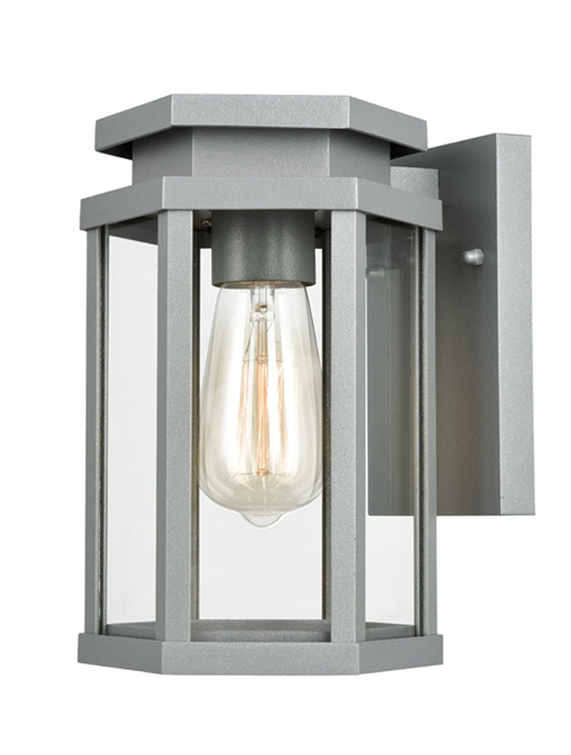 Brick Lane Torrens Outdoor Lantern Wall Light Silver Grey, IP44 –  from Amos Lighting + Home