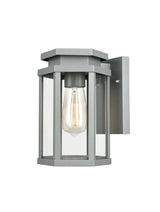 Brick Lane Torrens Outdoor Lantern Wall Light Silver Grey, IP44 –  from Amos Lighting + Home