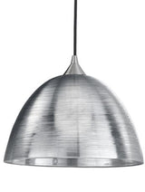 Brick Lane Victor Large Pendant Silver Spun Textured Glass –  from Amos Lighting + Home