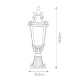 Elstead Baltimore 1 Light Medium Pedestal Lantern