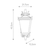 Elstead Baltimore 1 Light Medium Half Lantern