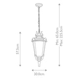 Elstead Baltimore 1 Light Large Chain Lantern