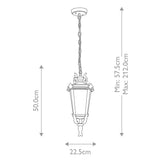Elstead Baltimore 1 Light Medium Chain Lantern