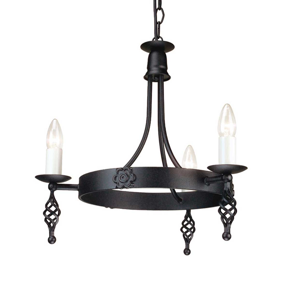 Elstead Belfry 3 Light Chandelier