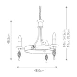 Elstead Belfry 3 Light Chandelier