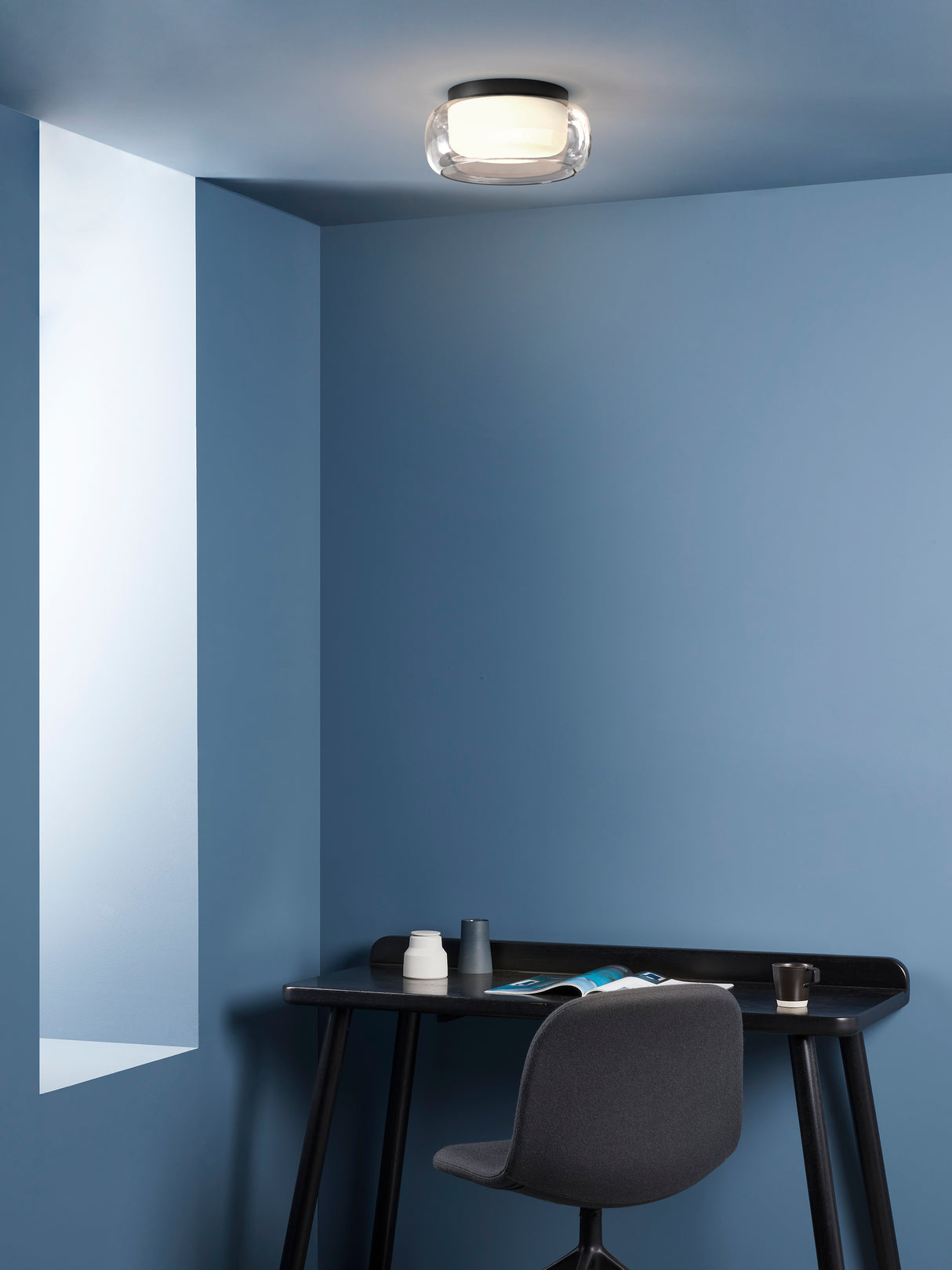 Astro Aquina Ceiling 360 Matt Black Bathroom Ceiling Light