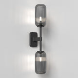 Astro Tacoma Twin Matt Black Bathroom Wall Light