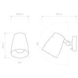 Astro Atelier Wall Matt Black Interior Wall Light