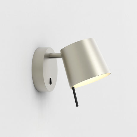 Astro Miura Wall Base Matt Nickel Interior Wall Light