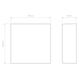 Astro Elis Twin LED Textured Black Outdoor Wall Light