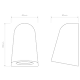 Astro Mast Light Textured Grey Outdoor Wall Light