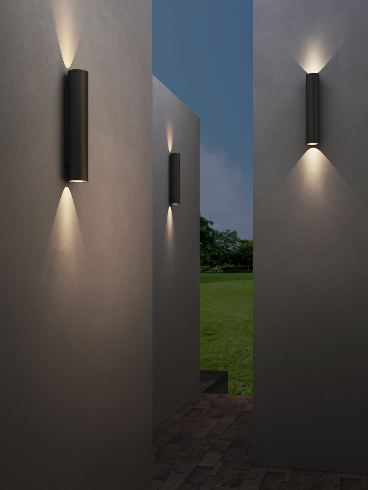 Astro Ava 400 Textured Black Outdoor Wall Light