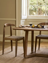 Garden Trading Knightwood Dining Chair Reclaimed Teak, Natural Grey, Set of 2