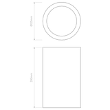 Astro Osca Round 200 Plaster Interior Downlight